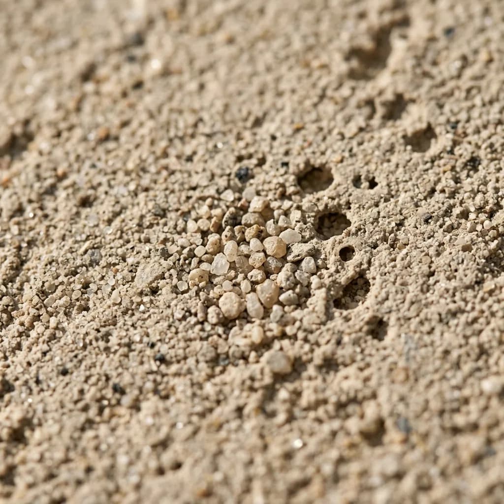 Extreme macro detail close-up highlighting the porous texture, pink iron oxides, and fine sand grains of carved sandstone.